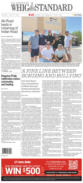 Cover of Kingston Whig-Standard