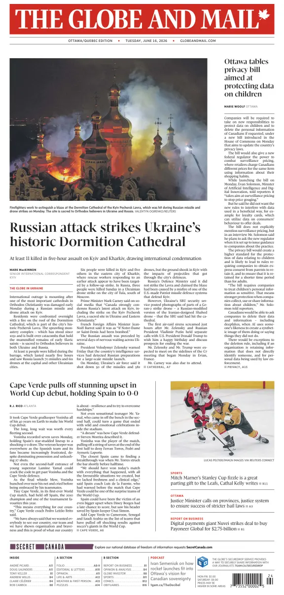 Cover of The Globe and Mail (Ottawa/Quebec Edition)