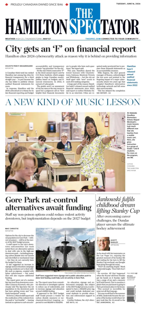 Cover of The Hamilton Spectator