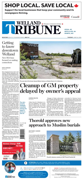 Cover of The Welland Tribune