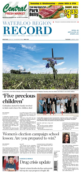 Cover of Waterloo Region Record
