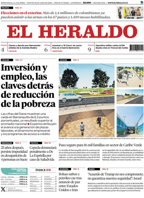 Cover of El Heraldo (Colombia)