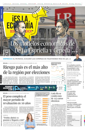 Cover of La Republica (Colombia)
