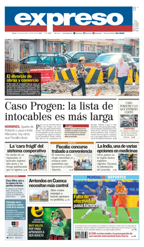 Cover of Diario Expreso