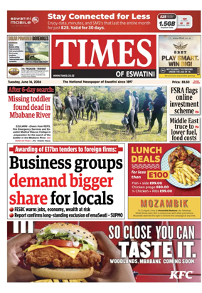 Cover of Times of Eswatini