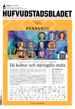 Cover of Hufvudstadsbladet