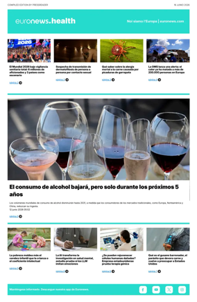 Cover of Euronews Health (Spanish) Compiled Edition