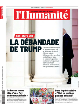 Cover of L'HUMANITE