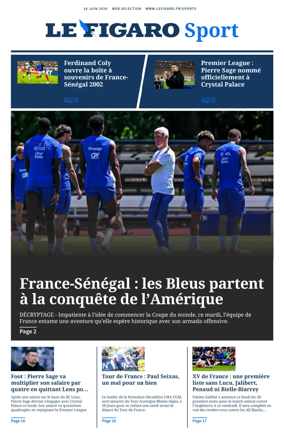 Cover of Le Figaro Sport