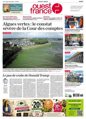 Cover of Ouest France (Auray)