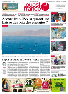 Cover of Ouest France (Challans / Saint-Gilles-Croix-de-Vie)