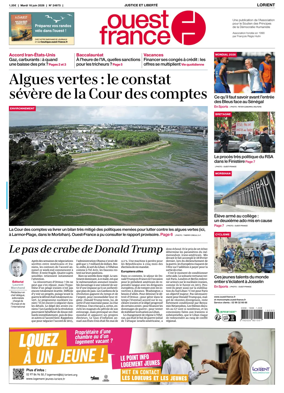 Cover of Ouest France (Lorient)