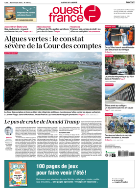 Cover of Ouest France (Pontivy)