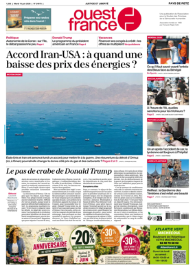 Cover of Ouest France (Pornic / Pays de Retz)