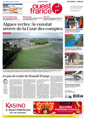 Cover of Ouest-France (Saint-Brieuc Lamballe)
