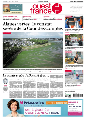 Cover of Ouest France (Saint-Malo)