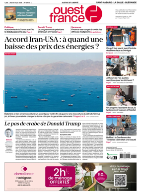 Cover of Ouest France (Saint-Nazaire La Baule Guerande)