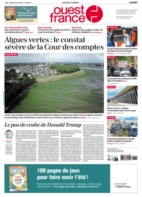 Cover of Ouest France (Vannes)