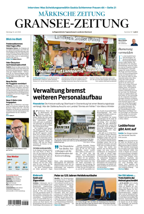 Cover of Gransee-Zeitung