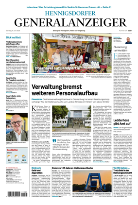 Cover of Hennigsdorfer Generalanzeiger