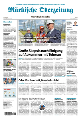 Cover of Markische Oderzeitung Strausberg