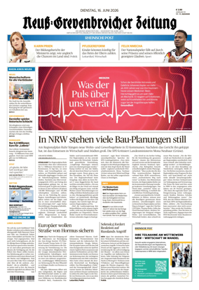 Cover of Neuss-Grevenbroicher Zeitung Neuss