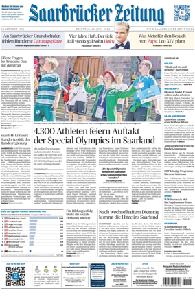 Cover of Saarbruecker Zeitung