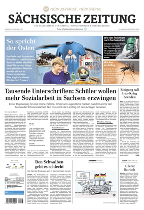 Cover of Sachsische Zeitung (Freital Dippoldiswalde & Osterzgebirge)