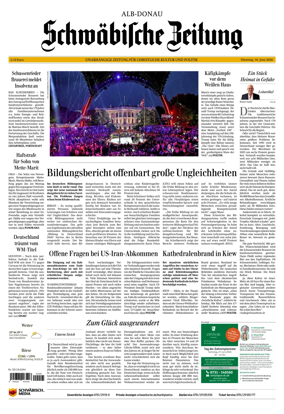 Cover of Schwabische Zeitung (Alb-Donau)
