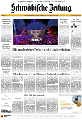Cover of Schwabische Zeitung (Bad Waldsee / Aulendorf)