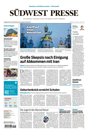 Cover of Sudwest Presse