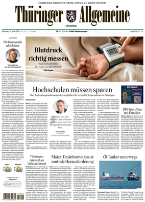 Cover of Thuringer Allgemeine (Sommerda)