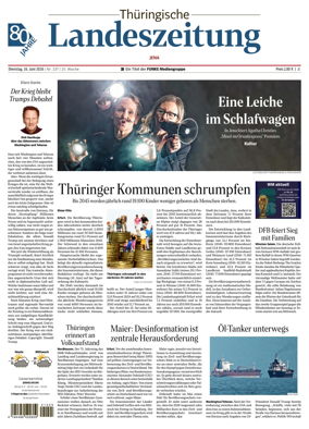 Cover of Thuringische Landeszeitung (Jena)