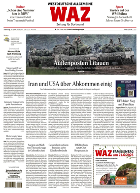 Cover of Westdeutsche Allgemeine Zeitung (Dortmund-Sud II)