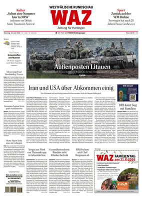 Cover of Westdeutsche Allgemeine Zeitung (Hattingen)