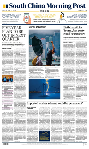 Cover of South China Morning Post