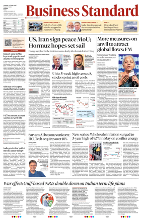 Cover of Business Standard