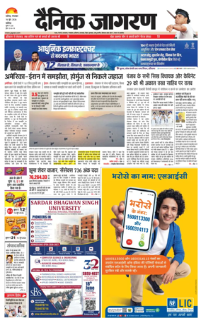 Cover of Dainik Jagran - Chandigarh