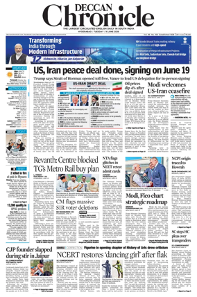 Cover of Deccan Chronicle