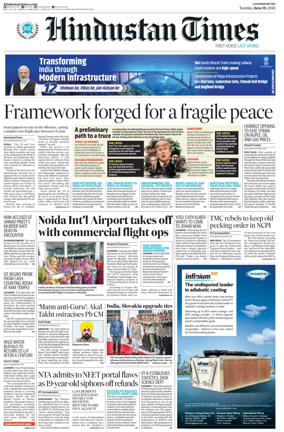 Cover of Hindustan Times (Lucknow)