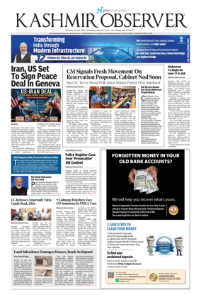 Cover of Kashmir Observer