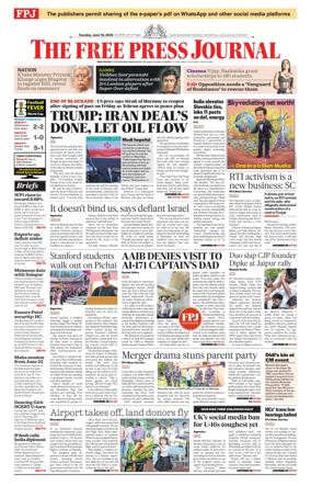 Cover of The Free Press Journal