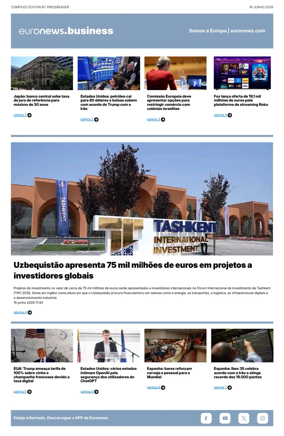 Cover of Euronews Business (Portuguese)