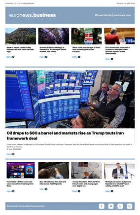Cover of Euronews Business