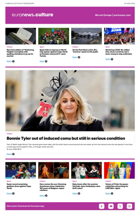 Cover of Euronews Culture and Sport Compiled Edition