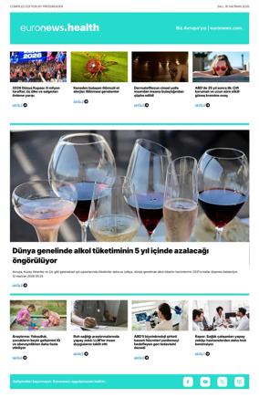 Cover of Euronews Health (Turkish) Compiled Edition