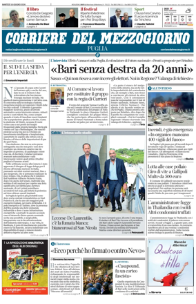 Cover of Corriere del Mezzogiorno (Puglia)