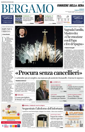 Cover of Corriere della Sera (Bergamo)