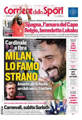 Cover of Corriere dello Sport (Nazionale)