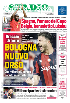 Cover of Corriere dello Sport Stadio (Bologna)